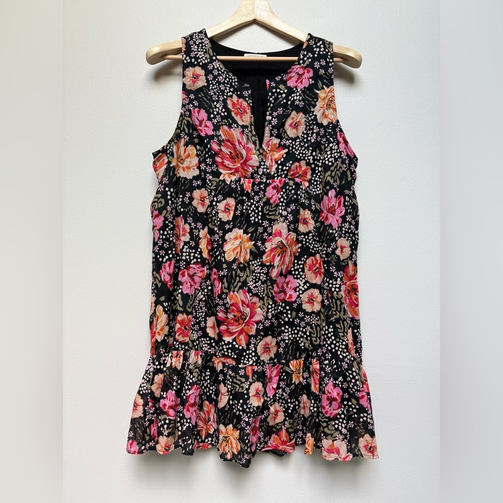 Love Stitch Floral Sleeveless Dress Size L